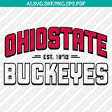 Ohio State Buckeyes Logo SVG Bundle | NCAA College Vector Cricut