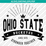 Ohio State Buckeyes Logo SVG Bundle | NCAA College Vector Cricut