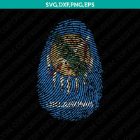 Oklahoma Flag It’s In My DNA Fingerprint SVG Silhouette Cameo Cricut Cut File Vector Png Eps Dxf