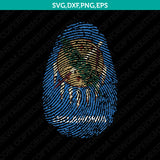 Oklahoma Flag It’s In My DNA Fingerprint SVG Silhouette Cameo Cricut Cut File Vector Png Eps Dxf