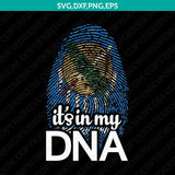 Oklahoma Flag It’s In My DNA Fingerprint SVG Silhouette Cameo Cricut Cut File Vector Png Eps Dxf