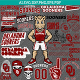 Oklahoma Sooners Logo SVG Bundle | NCAA College Vector Cricut