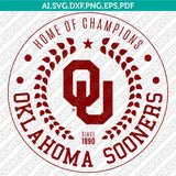 Oklahoma Sooners Logo SVG Bundle | NCAA College Vector Cricut
