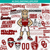 Oklahoma Sooners Logo SVG Bundle | NCAA College Vector Cricut