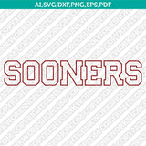 Oklahoma Sooners Logo SVG Bundle | NCAA College Vector Cricut