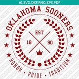 Oklahoma Sooners Logo SVG Bundle | NCAA College Vector Cricut