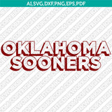 Oklahoma Sooners Logo SVG Bundle | NCAA College Vector Cricut