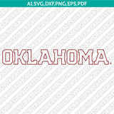 Oklahoma Sooners Logo SVG Bundle | NCAA College Vector Cricut