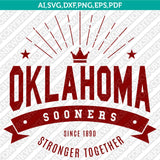 Oklahoma Sooners Logo SVG Bundle | NCAA College Vector Cricut