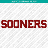 Oklahoma Sooners Logo SVG Bundle | NCAA College Vector Cricut