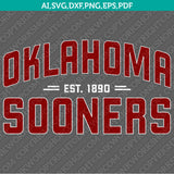 Oklahoma Sooners Logo SVG Bundle | NCAA College Vector Cricut