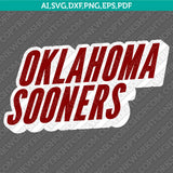 Oklahoma Sooners Logo SVG Bundle | NCAA College Vector Cricut