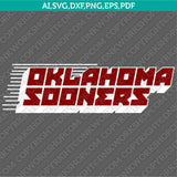 Oklahoma Sooners Logo SVG Bundle | NCAA College Vector Cricut
