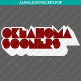 Oklahoma Sooners Logo SVG Bundle | NCAA College Vector Cricut