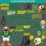 Oregon Ducks Logo SVG Bundle | NCAA College Vector Cricut