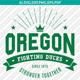 Oregon Ducks Logo SVG Bundle | NCAA College Vector Cricut