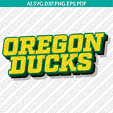 Oregon Ducks Logo SVG Bundle | NCAA College Vector Cricut