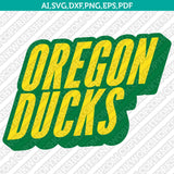 Oregon Ducks Logo SVG Bundle | NCAA College Vector Cricut