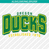 Oregon Ducks Logo SVG Bundle | NCAA College Vector Cricut