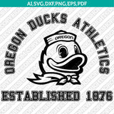Oregon Ducks Logo SVG Bundle | NCAA College Vector Cricut