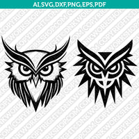 Owl SVG Mascot Cut File Cricut Clipart Silhouette Png