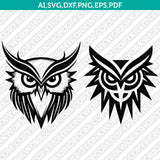 Owl SVG Mascot Cut File Cricut Clipart Silhouette Png