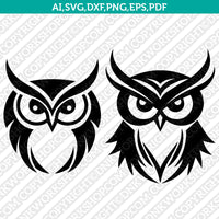 Owl SVG Mascot Cut File Cricut Clipart Silhouette Png
