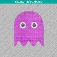 Pac-man Ghost Embroidery Design - 5 Sizes - INSTANT DOWNLOAD