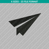 Paper Airplane Embroidery Design - 6 Sizes - INSTANT DOWNLOAD