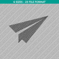 Paper Airplane Embroidery Design - 6 Sizes - INSTANT DOWNLOAD