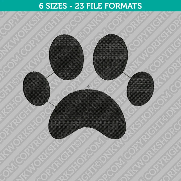 Dog Paw Print Embroidery Design Animal - 5 Sizes - INSTANT DOWNLOAD