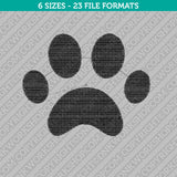 Dog Paw Print Embroidery Design Animal - 5 Sizes - INSTANT DOWNLOAD