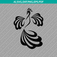 Peacock SVG Cut File Cricut Silhouette Cameo Clipart Png Eps Dxf Vector