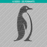 Penguin Embroidery Design - 6 Sizes - INSTANT DOWNLOAD