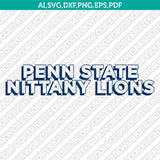 Penn State Nittany Lions Logo SVG Bundle | NCAA College Vector Cricut