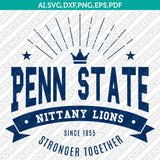 Penn State Nittany Lions Logo SVG Bundle | NCAA College Vector Cricut
