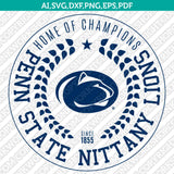 Penn State Nittany Lions Logo SVG Bundle | NCAA College Vector Cricut