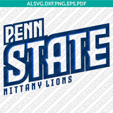 Penn State Nittany Lions Logo SVG Bundle | NCAA College Vector Cricut
