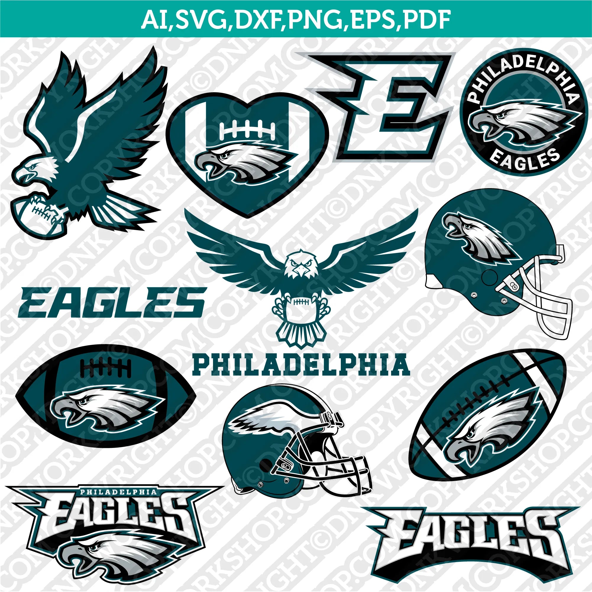 ありかず様専用1月1日まで】LOGO7 NFL 総刺繍 EAGLES 【公式通販】