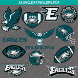 Philadelphia Eagles SVG Bundle – NFL Football Logo Vector Cricut