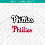 Philadelphia Phillies City Logo SVG MLB PNG Vector Cricut Silhouette