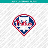 Philadelphia Phillies City Logo SVG MLB PNG Vector Cricut Silhouette