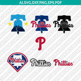 Philadelphia Phillies City Logo SVG MLB PNG Vector Cricut Silhouette