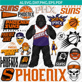 Phoenix Suns Logo SVG | NBA Vector Cricut Silhouette