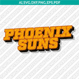 Phoenix Suns Logo SVG | NBA Vector Cricut Silhouette