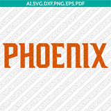 Phoenix Suns Logo SVG | NBA Vector Cricut Silhouette