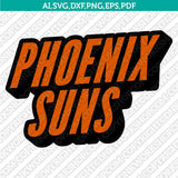 Phoenix Suns Logo SVG | NBA Vector Cricut Silhouette