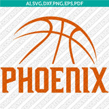 Phoenix Suns Logo SVG | NBA Vector Cricut Silhouette