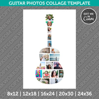 Guitar Photo Collage Template