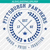 Pittsburgh Panthers Logo SVG Bundle | NCAA College Vector Cricut